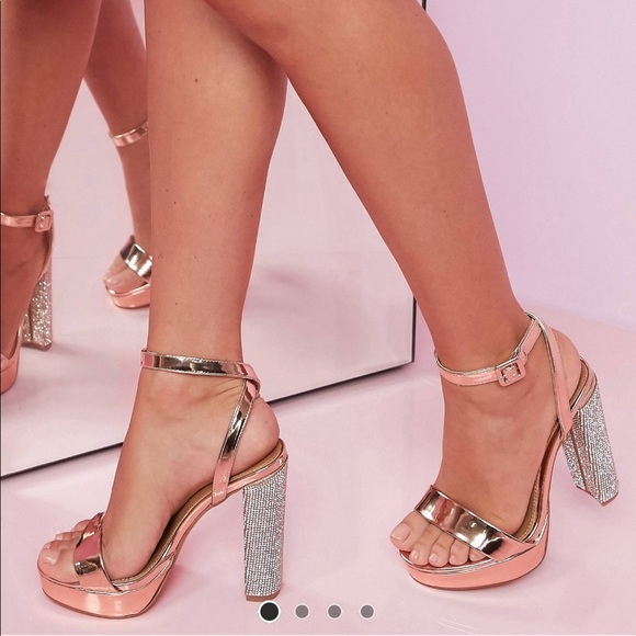 Asos rose gold platform heels - Picture 4 of 4